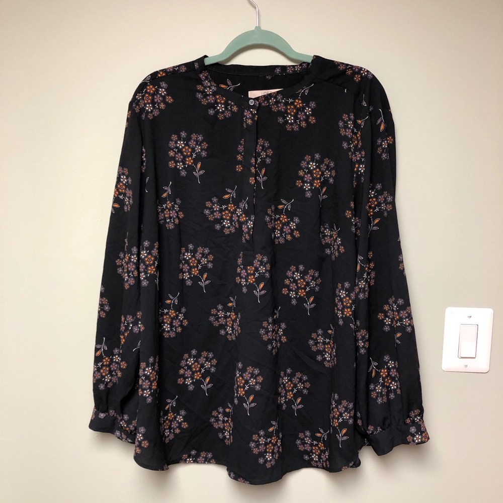 Floral Loft Plus Size Blouse